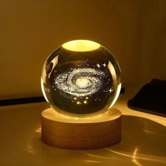 🌌 3D Crystal Crystal Galaxy Lamp