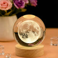 Crystal Moon Lamp – Warm Glow Night Light